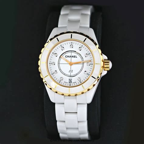 chanel quartz watch white|Chanel j12 watch 38mm.